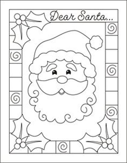 Letter To Santa Coloring Page - Part 1